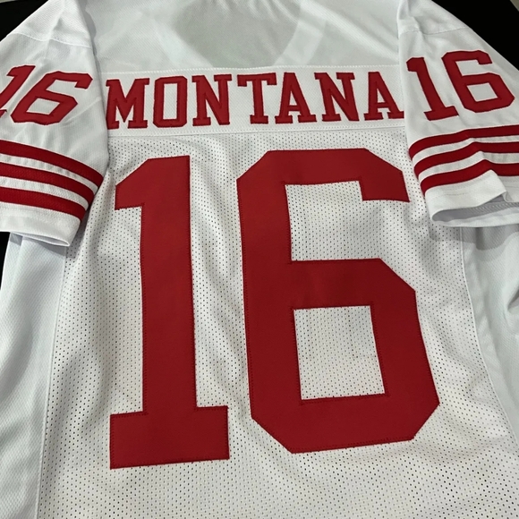 New NFL Joe Montana San Francisco Throwback Jersey Multiple Sizes - Picture 7 of 7